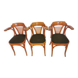 Vintage Bentwood Armchairs - Set of 3 - Mid-Century Irish Pub Style