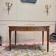 Bureau plat en noyer de style Louis XVI XIX eme siècle