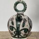Hand-painted Picasso style ceramic bird jug signed Punter