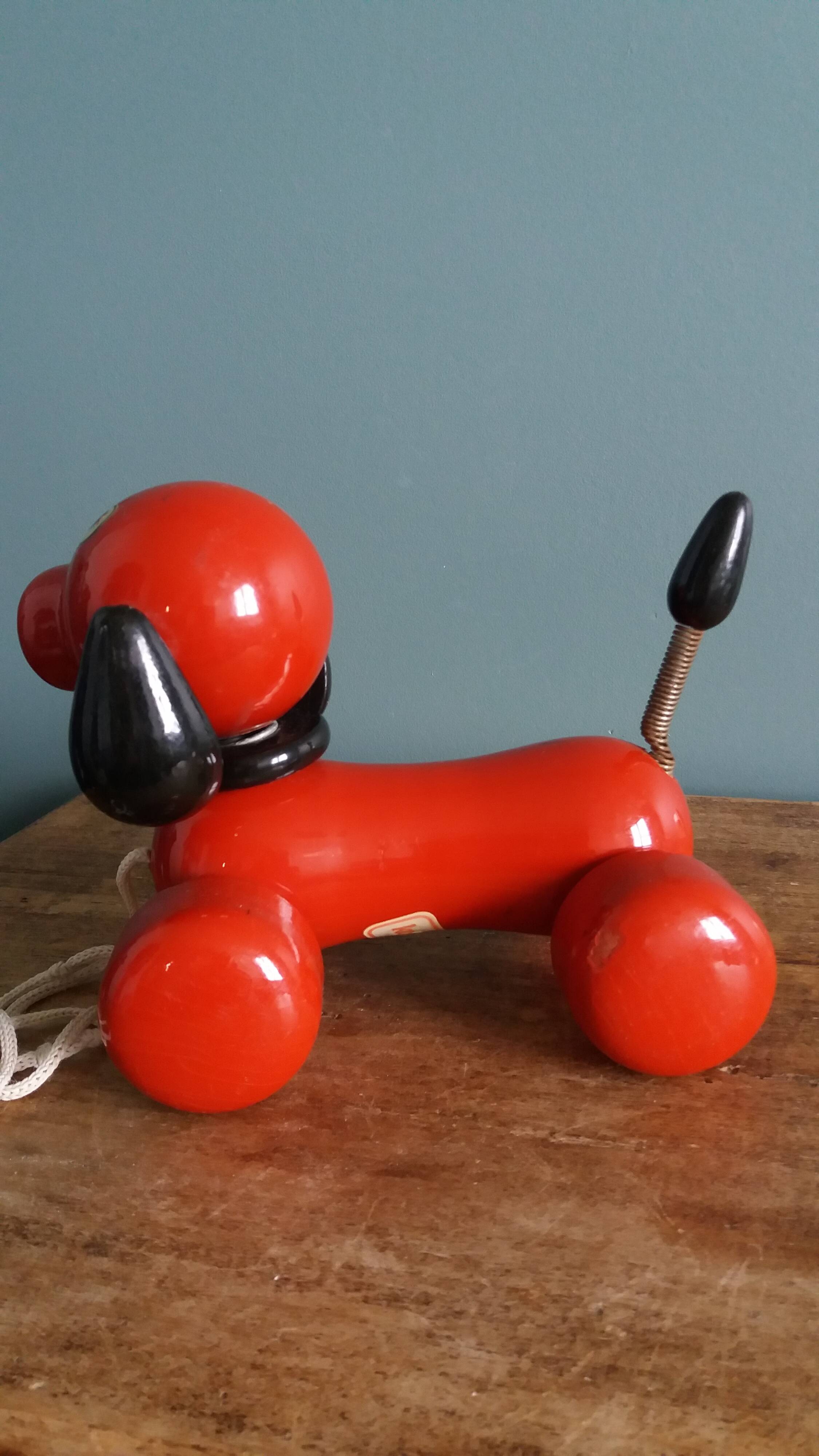 Old pull-along dog toy, Kouvalias, Greece