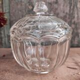 Vintage French glass candy box