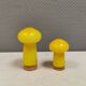 Two Holmegaard ‘Palet’ salt and pepper shakers. Michael Bang, yellow 1960s