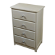 Semainier bois, blanc cassé