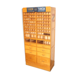 Xl vintage haberdashery 'tubor tubca' by poreye & fils - belgium - 1950's