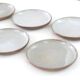 Set de 6 assiettes creuses en grès, années 70