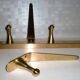 Original WHW Workshop HAGENAUER Vienna, Brass Wall Coat Rack + 2 Hooks