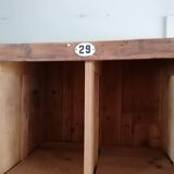 Vintage wooden wardrobe, 4 doors, cloakroom style.