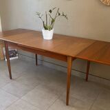 Vintage teak table with extensions