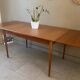 Vintage teak table with extensions