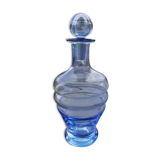 Blue glass liquor decanter