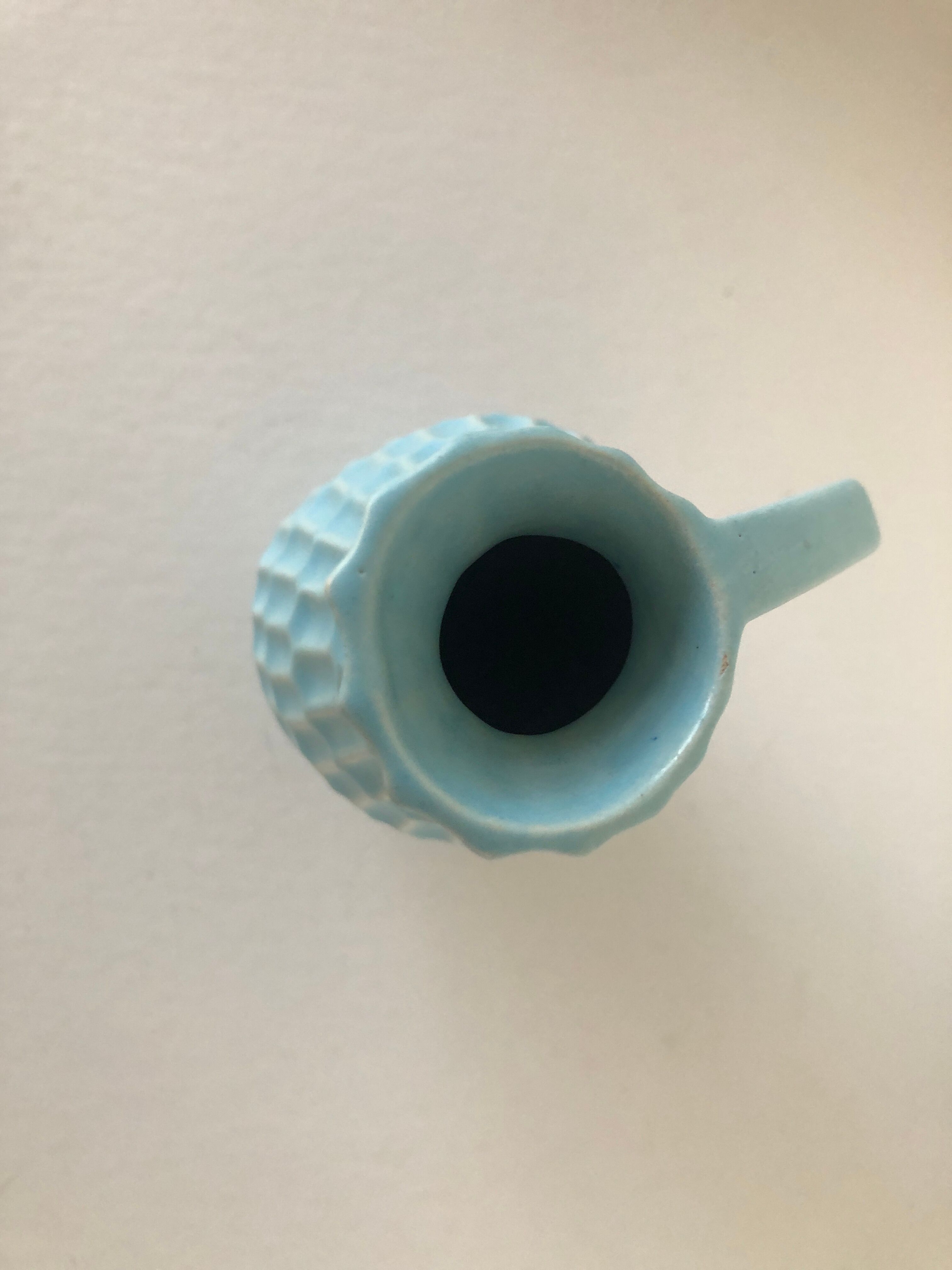 Turquoise vase West -Germany ceramic