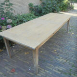 Table à manger en bois avec 2 tiroirs