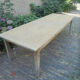 Wooden dining table with 2 drawers