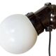 Vintage Brown Bakelite Wall Light with Milk Glass, 1970s