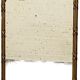 Louis XVI style mirror in wood and gilded stucco 19th century Mantel trumeau