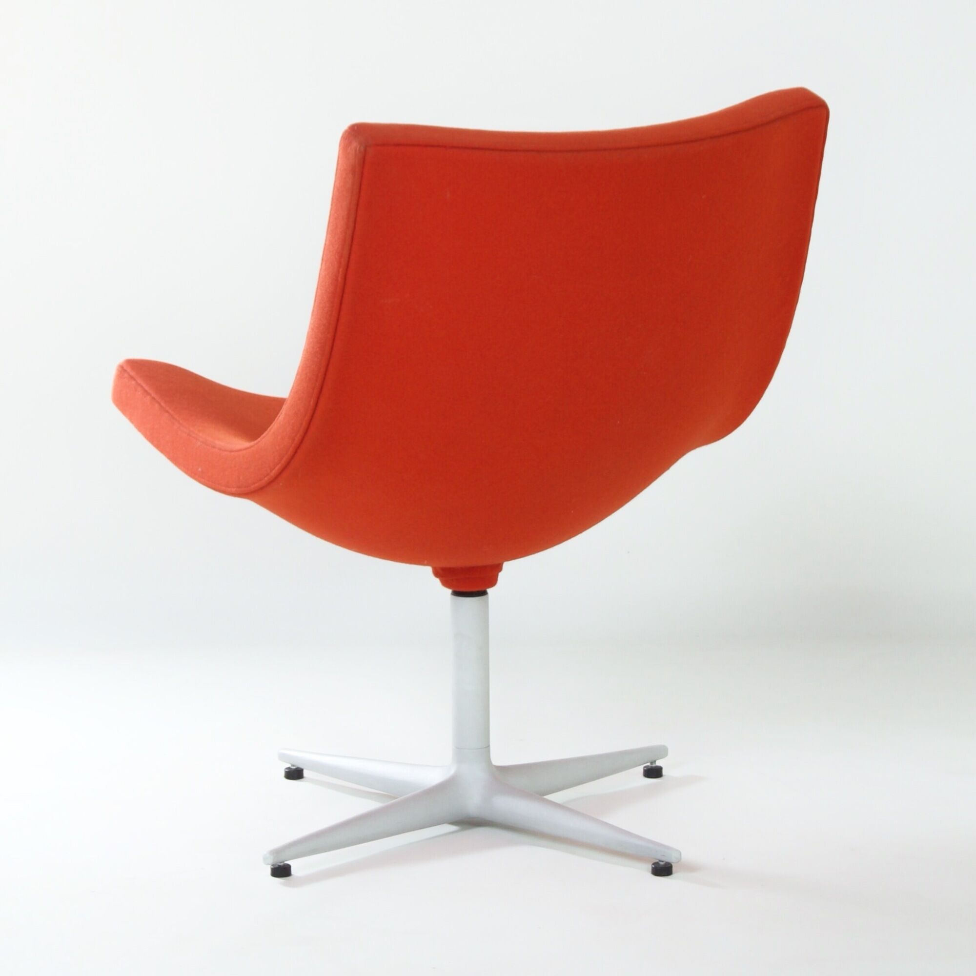 Y’s swivel armchair by Christophe Pillet for Cappellini, 1990s, orange-red