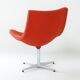 Y’s swivel armchair by Christophe Pillet for Cappellini, 1990s, orange-red