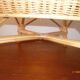 Armchair child vintage rattan wicker