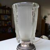 Art deco lamp jean gauthier ezan opalescent glass 1930s