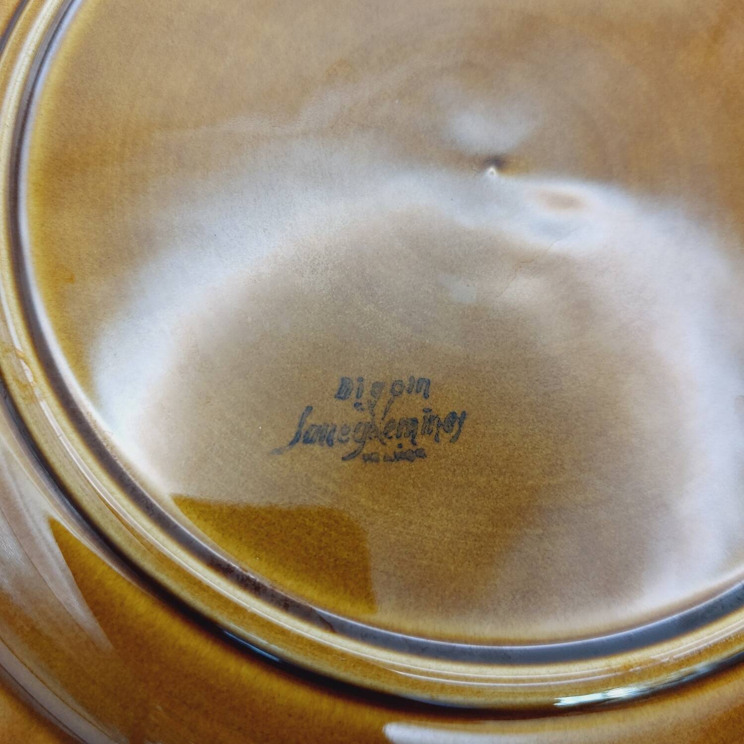 Digoin Sarreguemines fish dinner plates