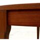Scandinavian teak round dining table by Paris, tv furniture 1960