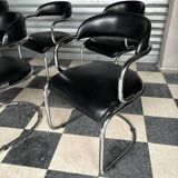 Série de 6 chaises design vintage