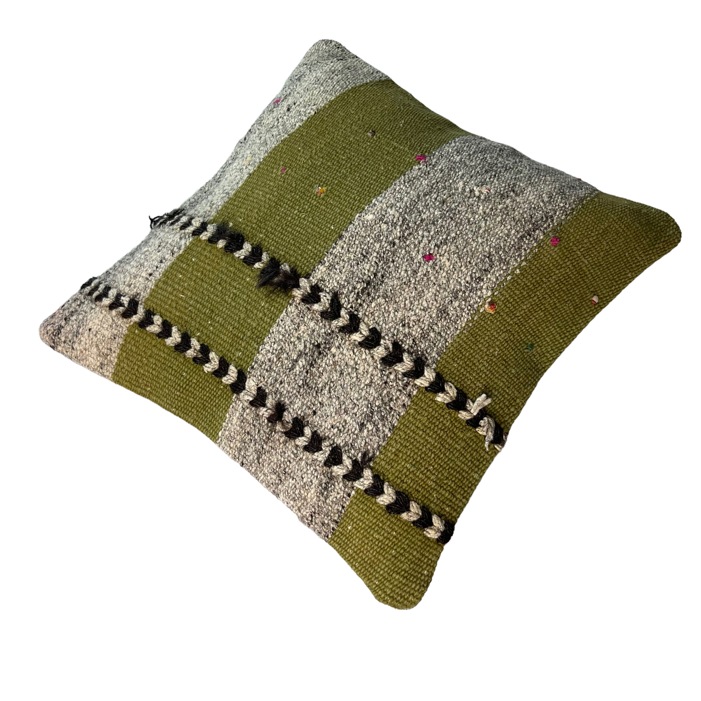 Vintage turkish kilim cushion cover 40 x 40 cm