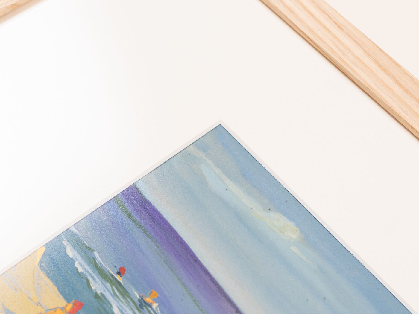 Beach, Gouache on Paper, 50 x 29 cm