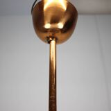 Copper UFO chandelier Bauhaus by Josef Hurka, 1930s