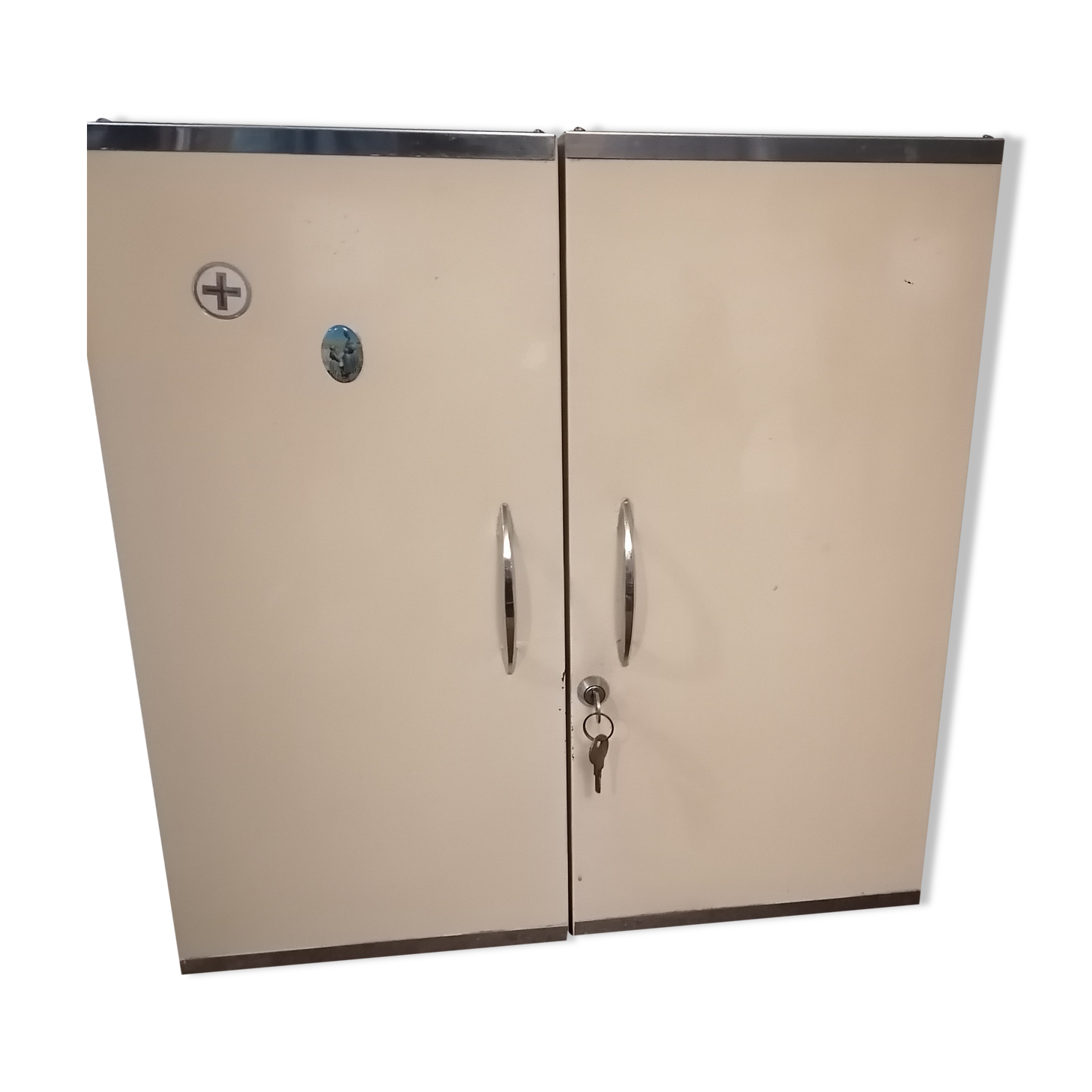 Pharmacy cabinet mu00e9tallique double nightingale 1960 1970