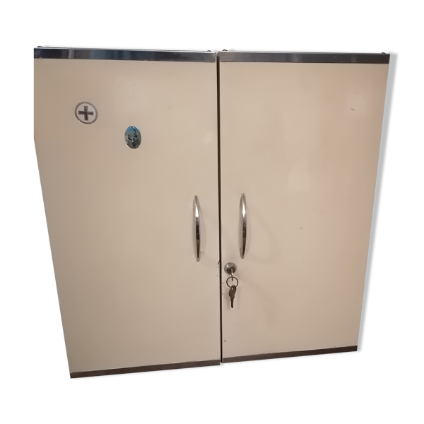 Armoire pharmacie mu00e9tallique double rossignol 1960 1970