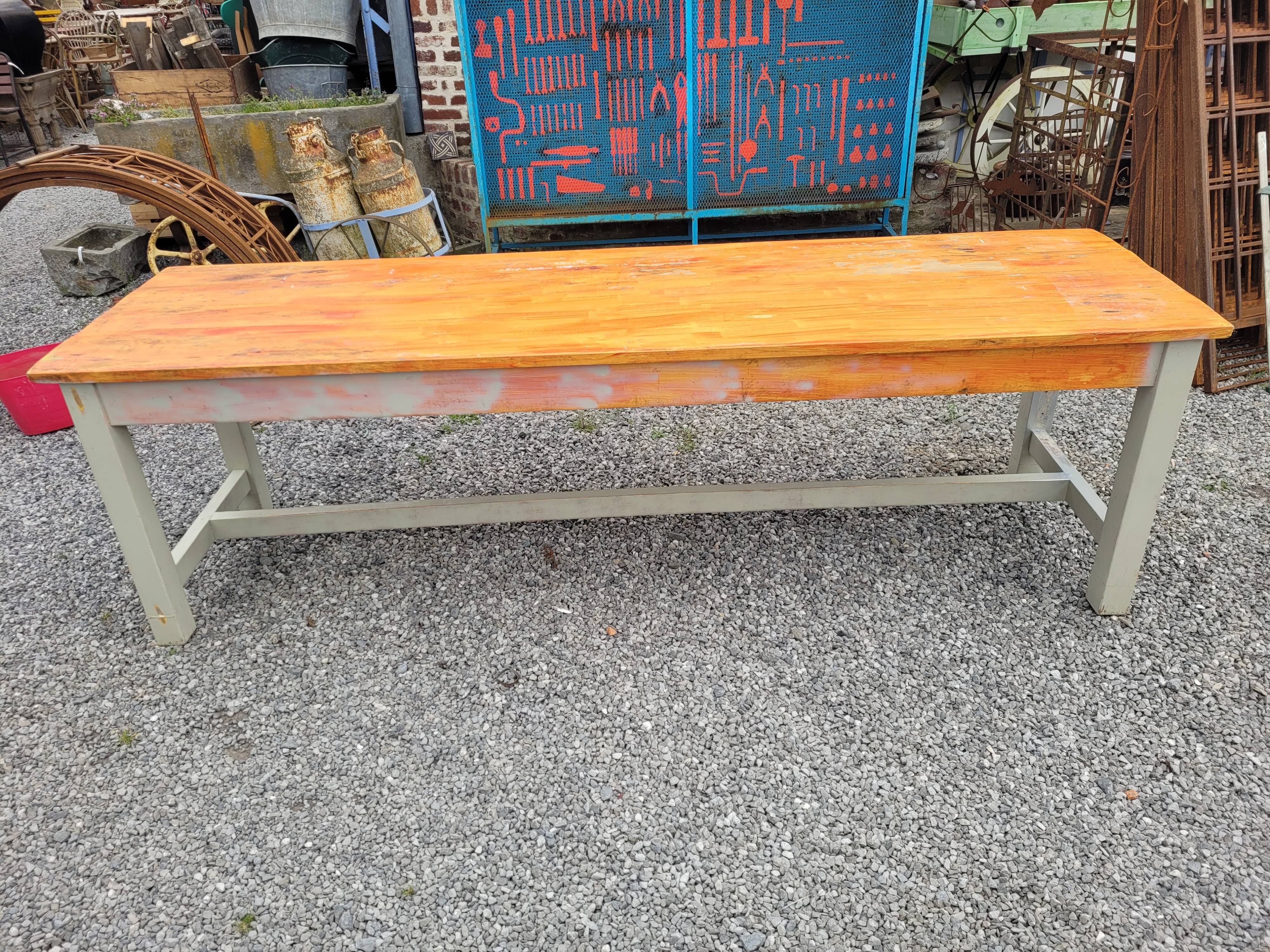 Farmhouse table 256cms long