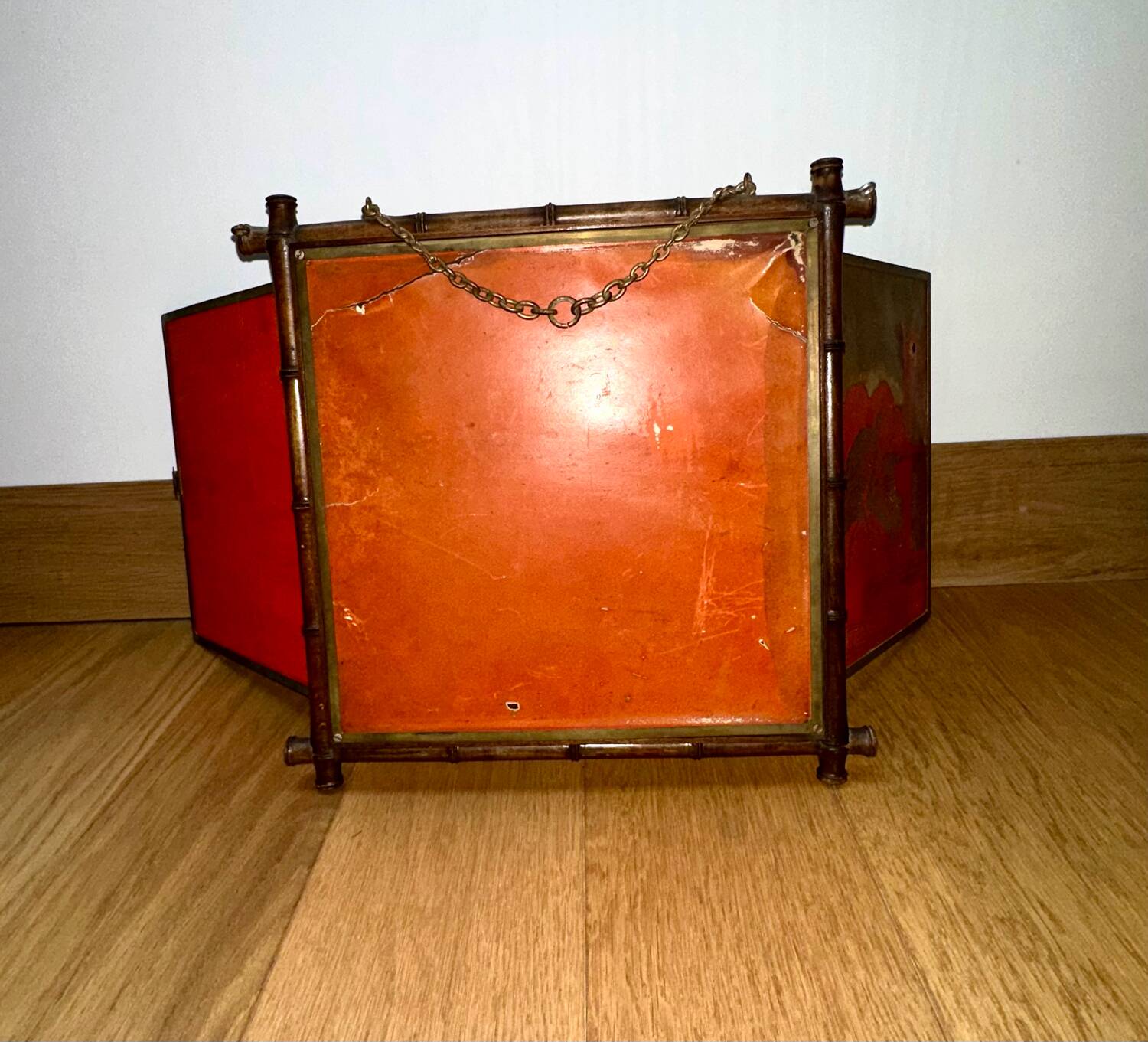 Triptych Mirror Barber Asia Bamboo 1865