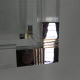 Hollywood Regency coffee table with perspex frame