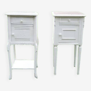 2 old revamped art deco style bedside tables