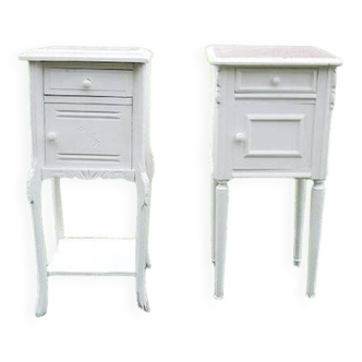 2 old revamped art deco style bedside tables