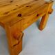 Vintage brutalist coffee table Swedish pine design Yngve Ekström Swedese