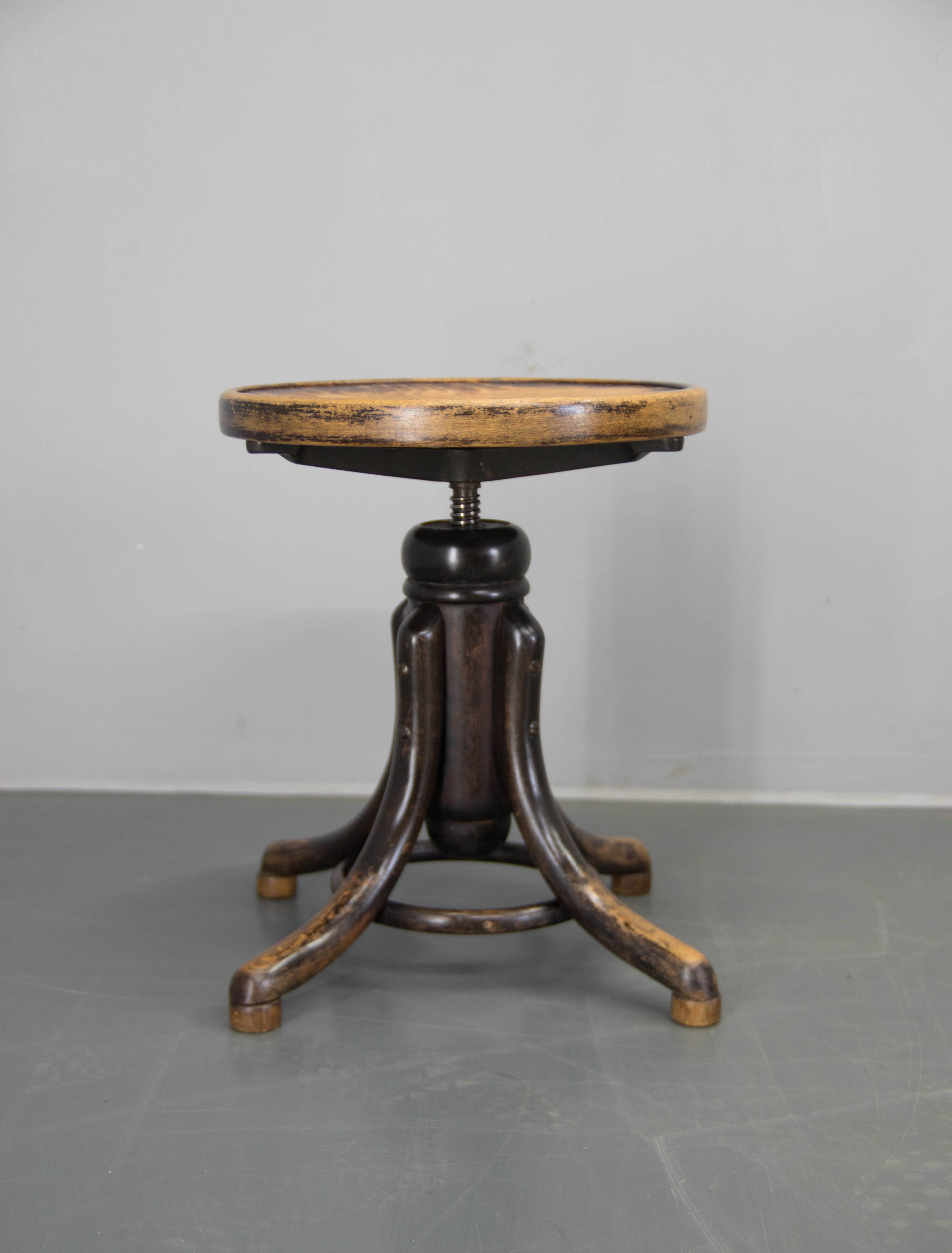 Tabouret de piano, Thonet, années 1920