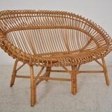 Vintage rattan sofa