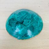 Empty pocket Malachite and brass