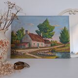 Old landscape painting