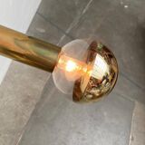 Vintage Space Age ceiling lamp in brass by Motoko Ishii for Staff, 1970s.