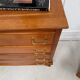 Vintage chest of drawers with compass feet