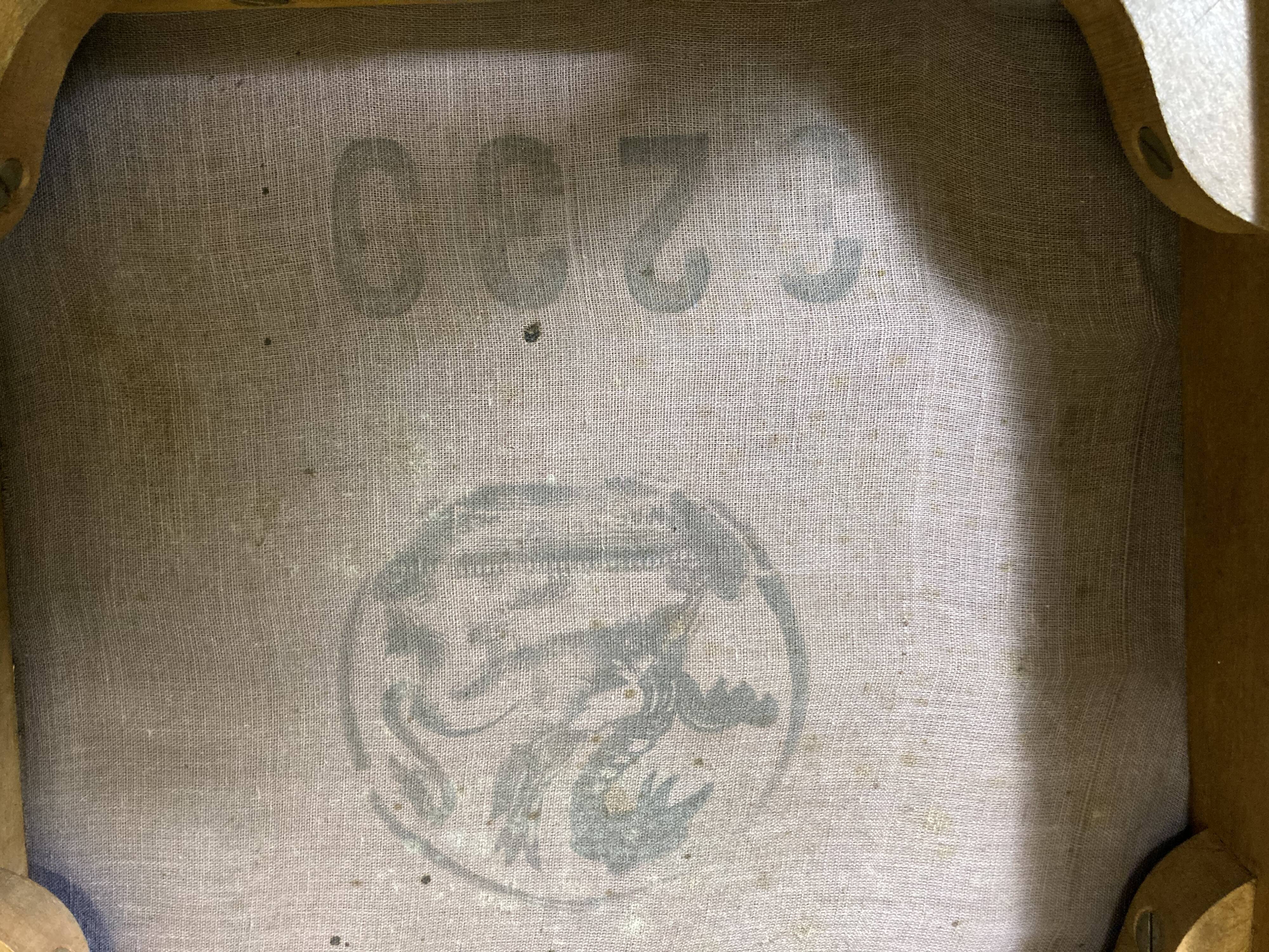 6 art deco chairs leather sitting