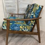 Pair of Scandinavian armchairs restored 1960