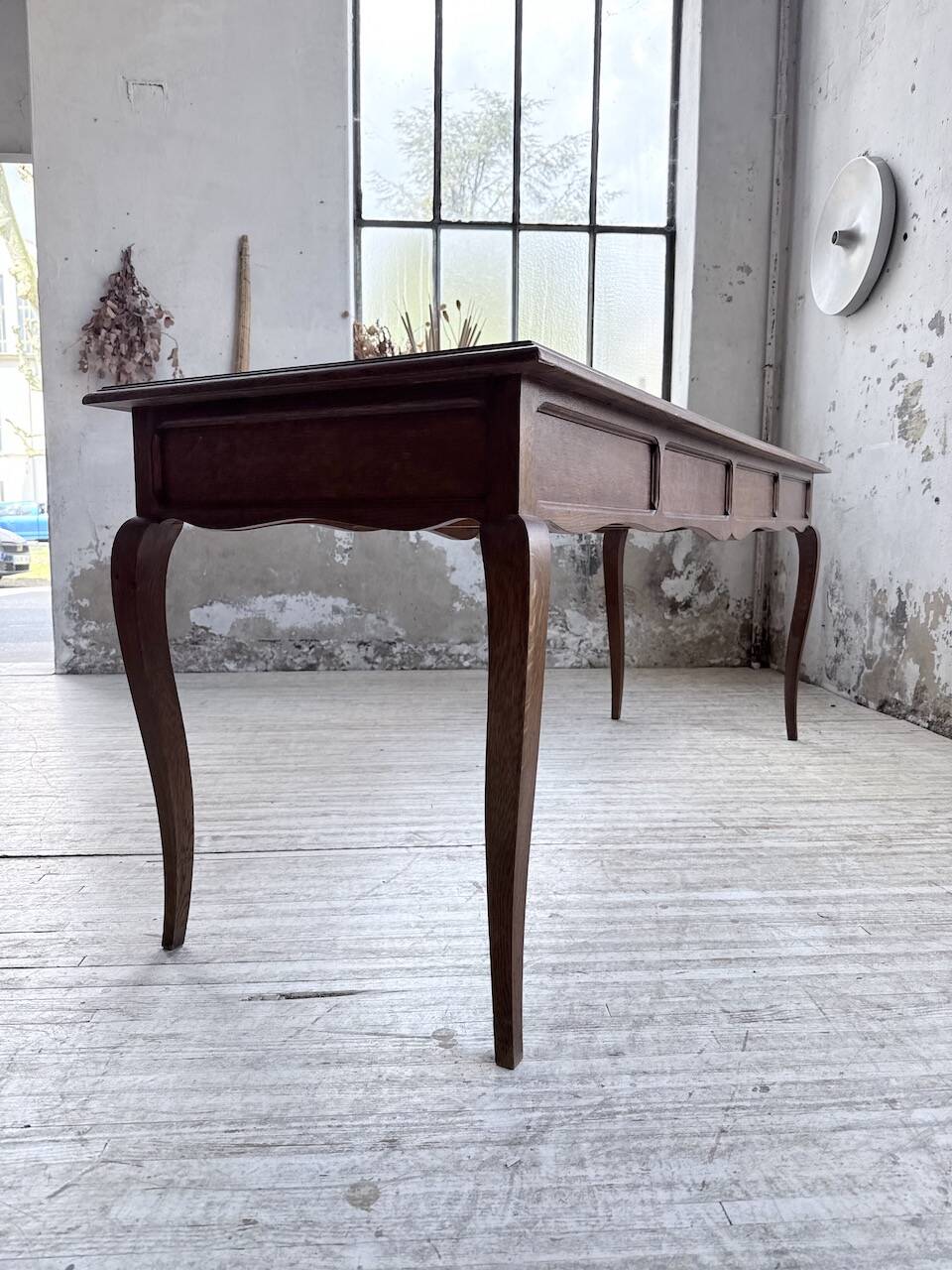Console bureau en chêne 1960