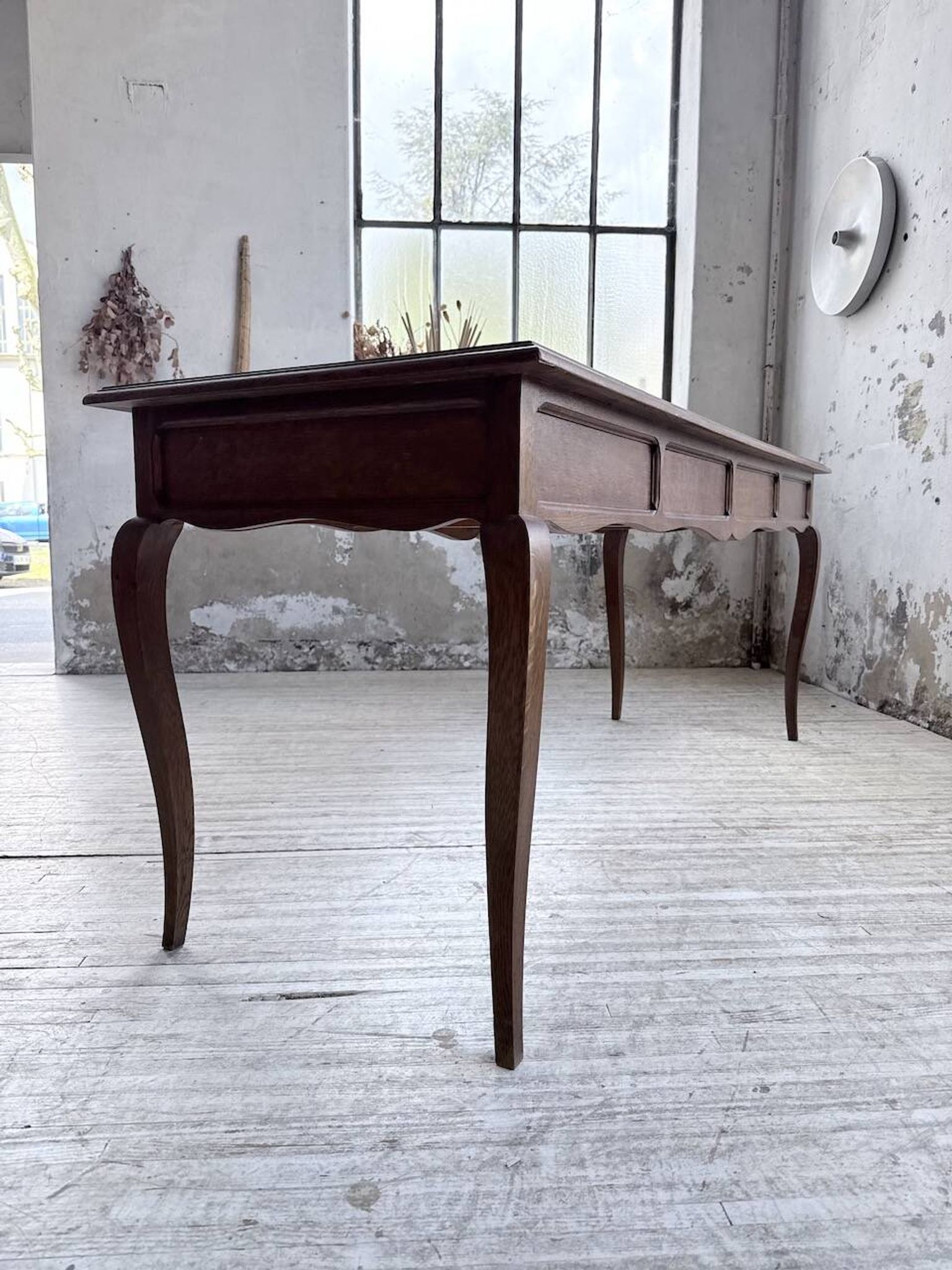 Oak console table from the 1960s.