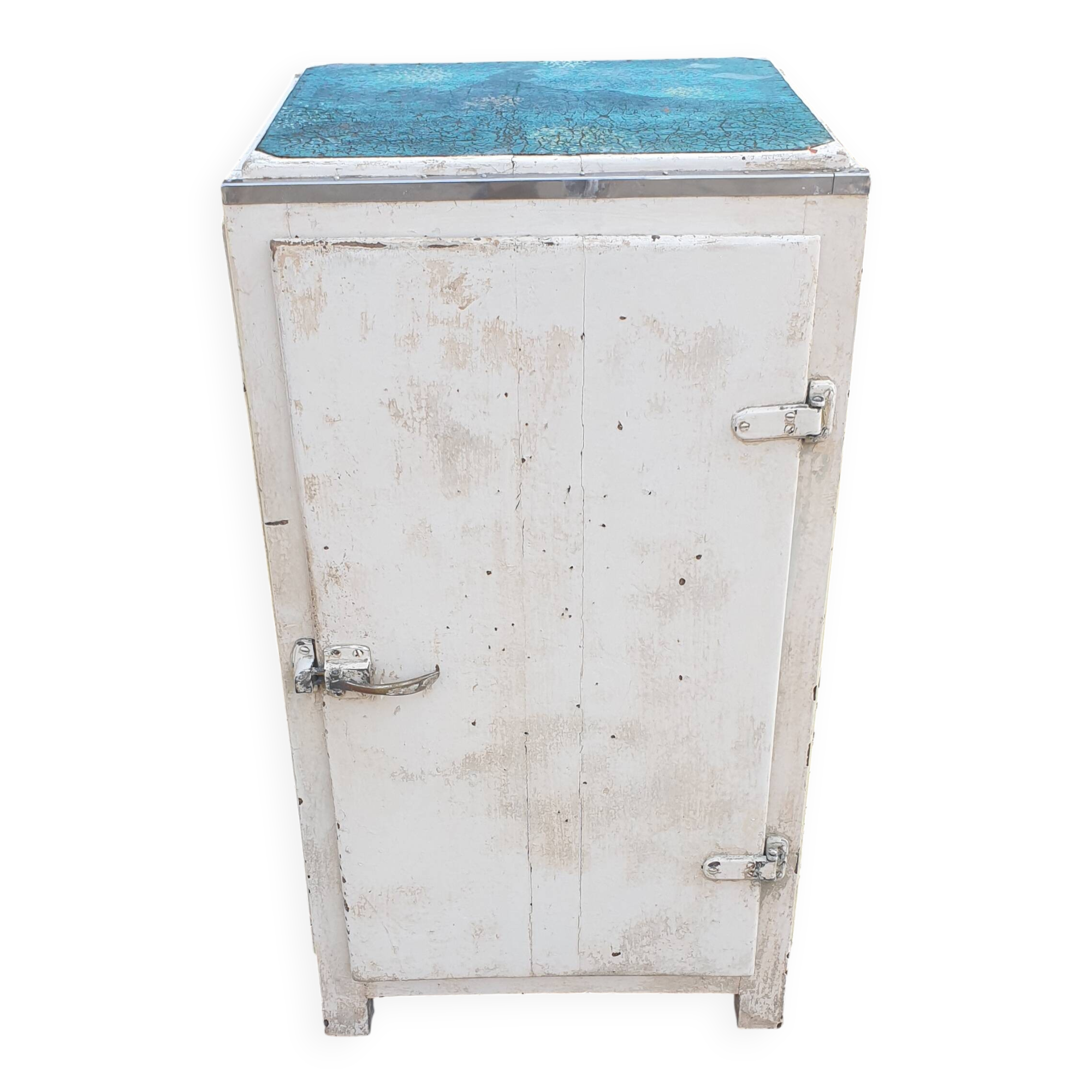 Vintage antique icebox