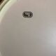Vintage 80s Round TIGER Design Mirror, Beige Plastic #C893