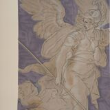 Niccolo dell'abate: angel of victory - lithograph